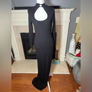 Black Long symmetrical dress
